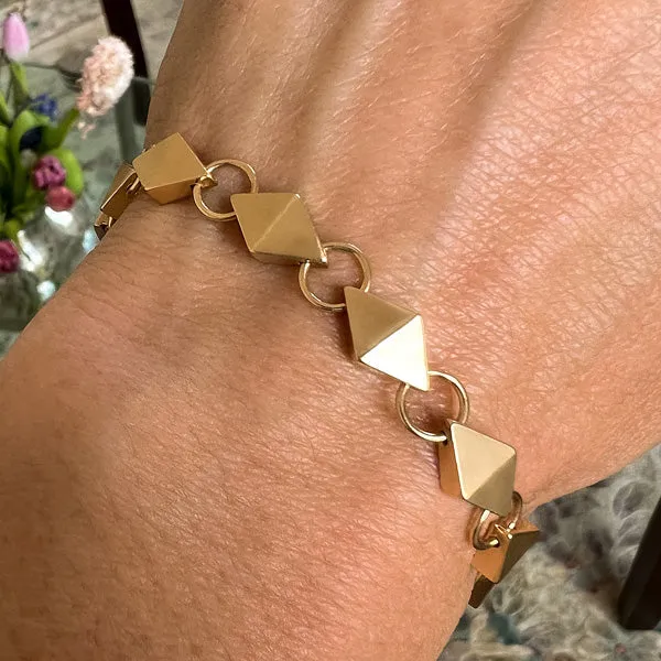 Vintage Geometric Link Bracelet