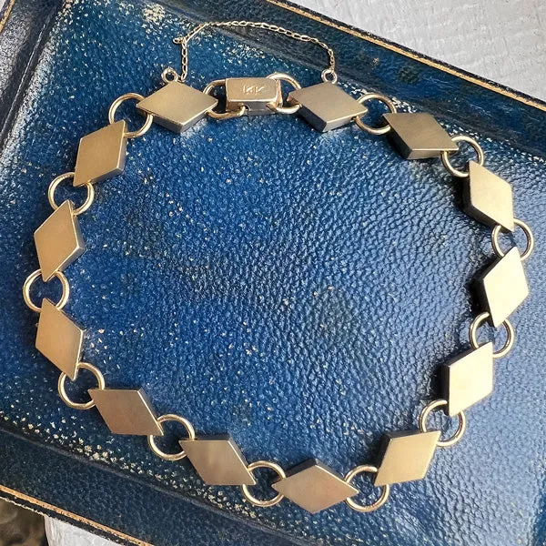 Vintage Geometric Link Bracelet