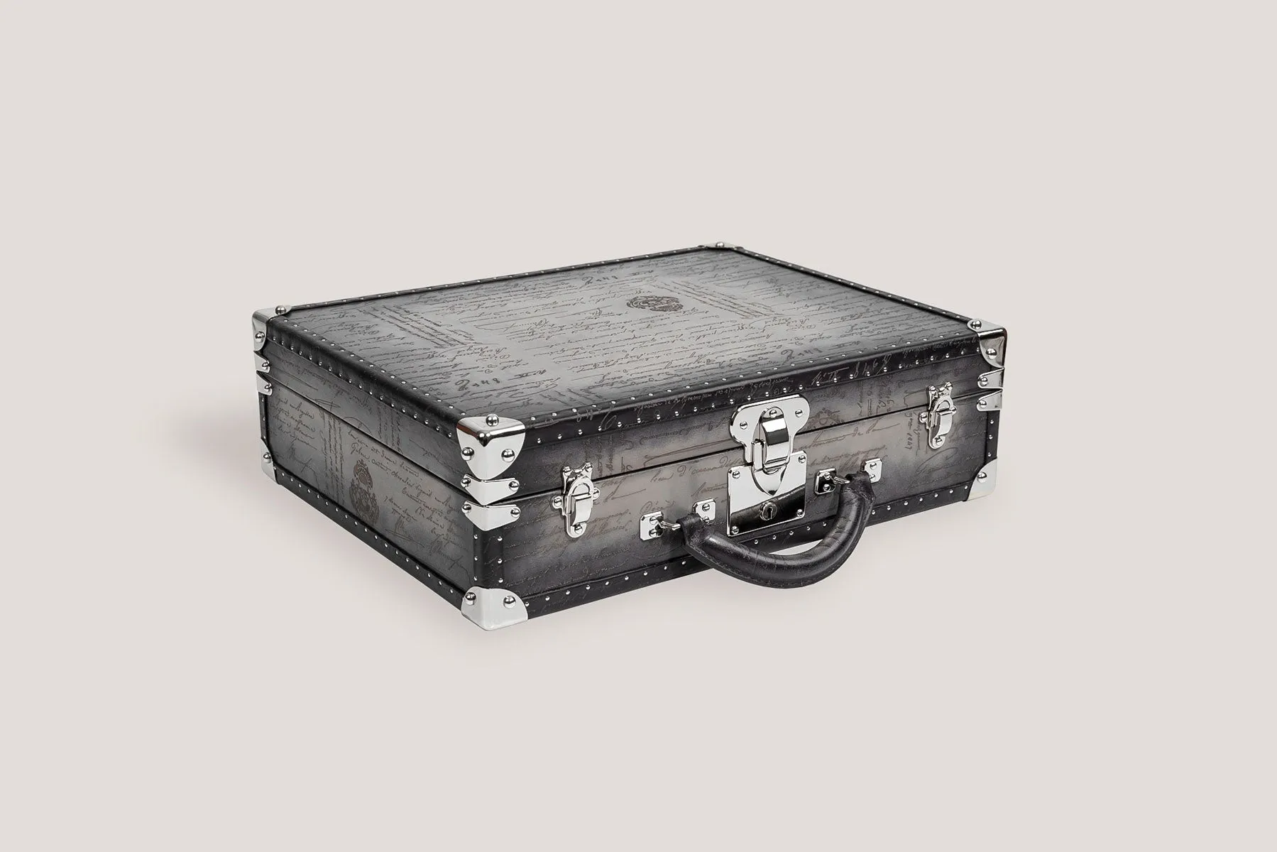 Watch Trunk - Parchment Patina Grey