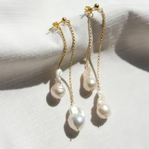 Waterfall Fresh Water Pearl Earrings