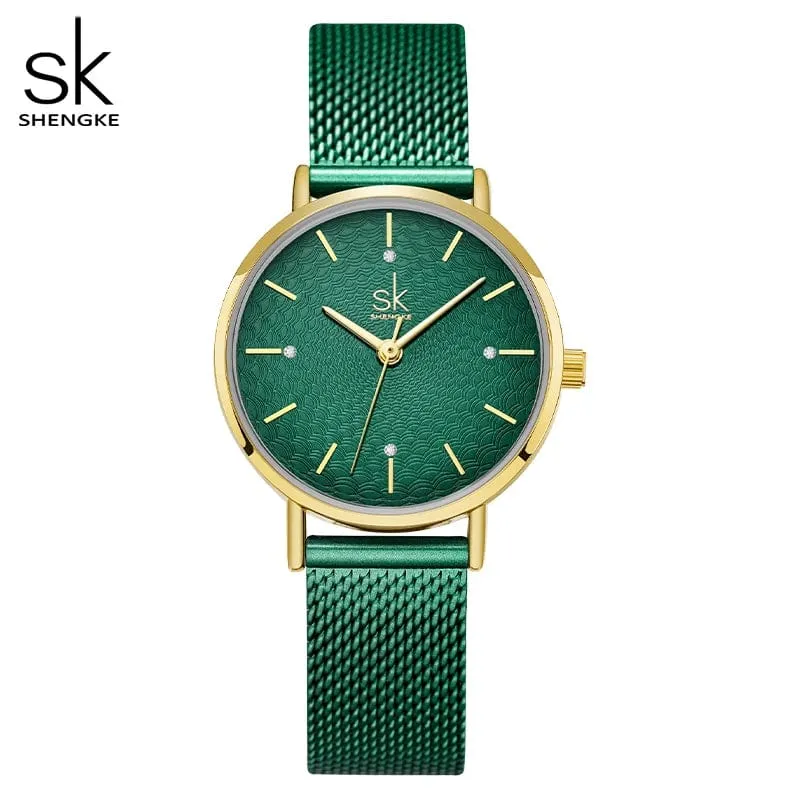 Women's Luxury Super Slim Sliver Mesh Stainless Steel Watches