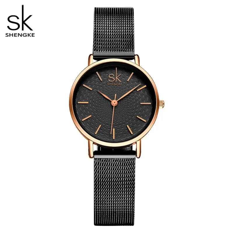 Women's Luxury Super Slim Sliver Mesh Stainless Steel Watches